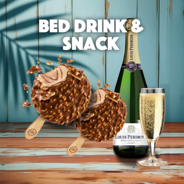 VIP DRINK & SNACK - 1 BOTTLE OF SPARKLING + 2 FROZEN DESSERTS